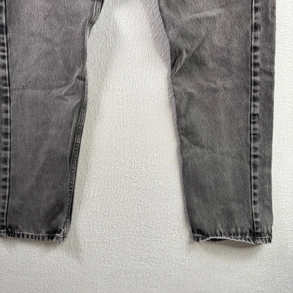Levis Jeans Mens 33x34 (Fits 31x31) Faded Black 505 Straight Leg Cotton Classic